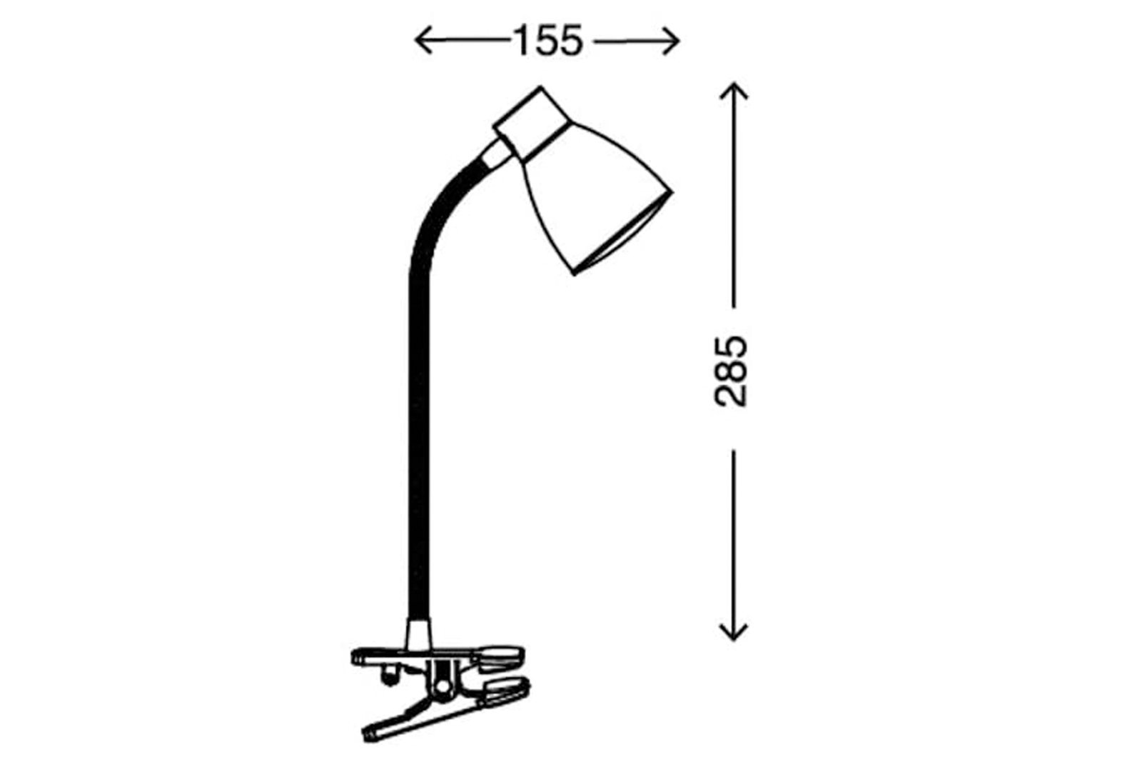 Lamp with clip LED Superline Briloner 1-point 2615-016P