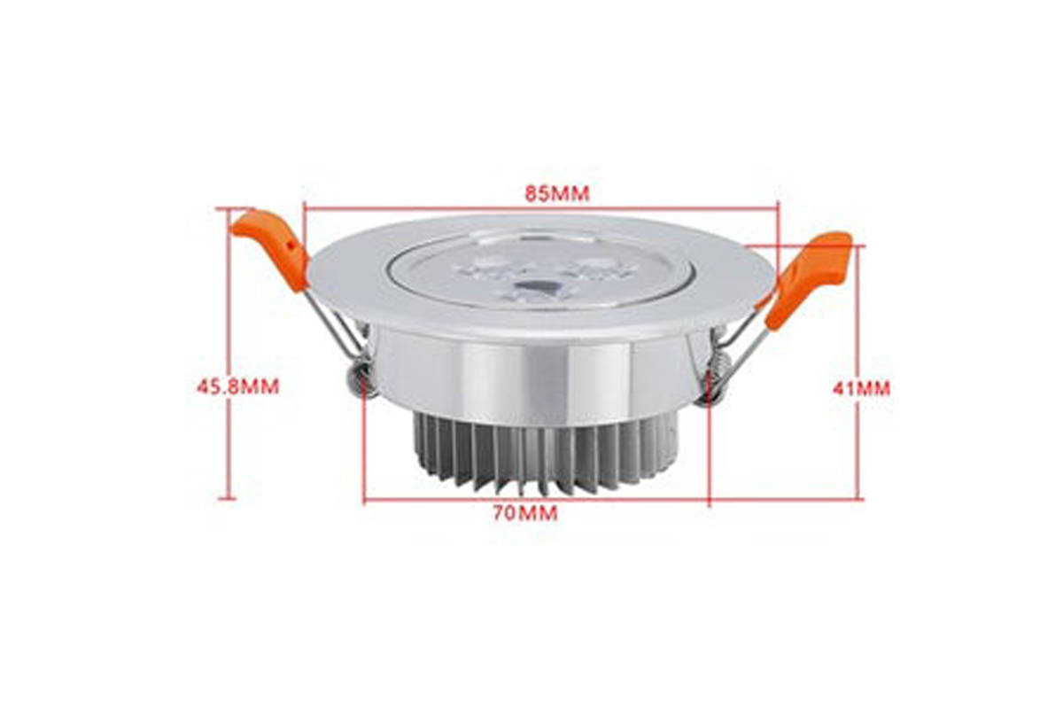 Recessed LED ceiling light Hengda 3W 255lm KXZ-DL00301 Dimmable