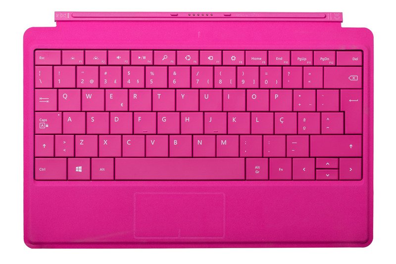 Keyboard Microsoft Surface Type Cover 2 Pink QWERTY (Portuguese) Grade A