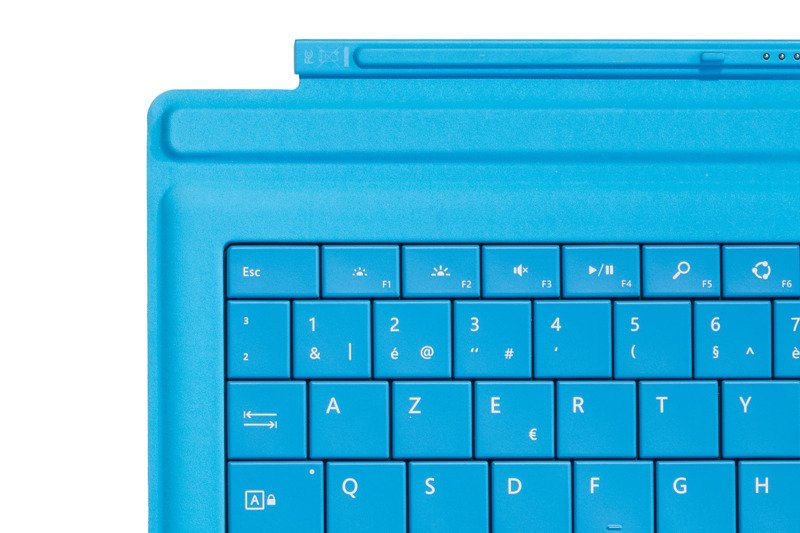 Keyboard Microsoft Surface Type Cover Pro 3 Cyan AZERTY (Belgian) Grade C