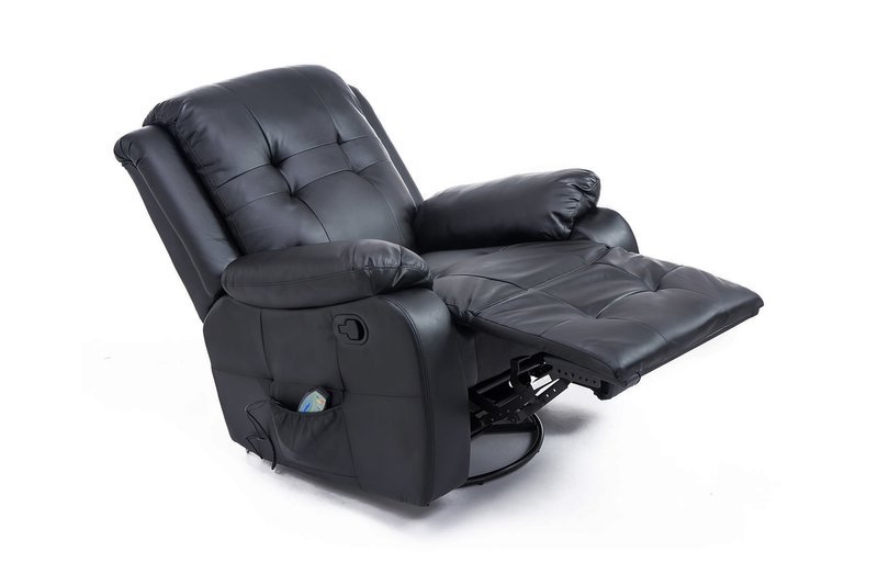 Massage chair with heating function Homcom 700-053BK Black